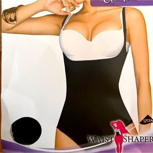 WaistShaperz Medium Black Alexa Bodysuit NWT